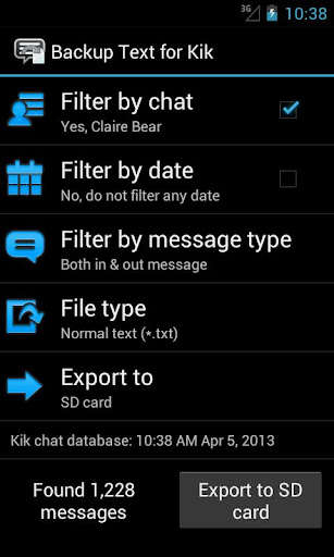 Run android online APK Backup Text for Kik [root] from MyAndroid or emulate Backup Text for Kik [root] using MyAndroid